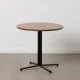 Table Black Natural MDF Wood 80 x 80 x 75 cm