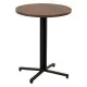 Table Black Natural MDF Wood 60 x 60 x 75 cm