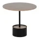 Centre Table Black Natural Iron MDF Wood 50 x 50 x 45 cm