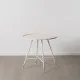 Small Side Table Cream Iron 80 x 80 x 75 cm