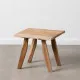 Small Side Table Natural Iron Acacia 50 x 50 x 46 cm