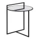 Small Side Table Black Iron Mirror 59 x 59 x 67,5 cm
