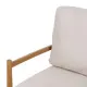 Sillón Beige Natural Madera de caucho Madera MDF Foam 100 % poliéster 65 x 71 x 88 cm