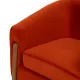 Sillón Rojo Natural Madera de caucho Foam Tejido 82 x 77 x 74 cm