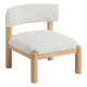 Sillón Blanco Natural Poliuretano Madera de caucho 62 x 62 x 71 cm