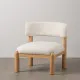 Sillón Blanco Natural Poliuretano Madera de caucho 62 x 62 x 71 cm