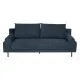 Sofá de 3 Plazas Azul Madera 216 x 86 x 90 cm