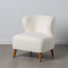 Sillón 72 x 78 x 82 cm Madera de caucho Blanco