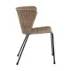 Dining Chair 50 x 54 x 77 cm Natural Black