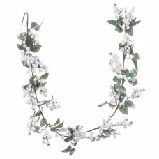 Guirnalda de Navidad Perla Foam Tejido 15 x 15 x 130 cm