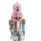 Christmas bauble Blue Pink Soldier 11 x 9 x 38 cm