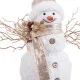 Christmas bauble White Gold Snow Doll 24 x 16 x 28 cm