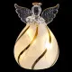 Christmas bauble Transparent Angel 8 x 8 x 11 cm