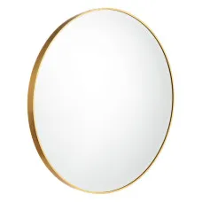 Wall mirror Golden Aluminium Crystal 80 x 4 x 80 cm