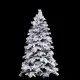 Christmas Tree White Green PVC Metal Polyethylene 150 cm