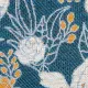 Cojín Azul Flores 50 x 10 x 30 cm
