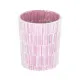 Candleholder Pink Crystal Cement 10 x 10 x 13 cm
