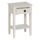 Nightstand White 40 x 30 x 61 cm