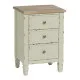 Nightstand Beige Natural Fir wood DMF 45 x 35 x 65 cm