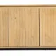 Sideboard MONTMARTRE Black Natural Iron Mango wood 140 x 40 x 75 cm