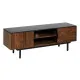 Mueble de TV ABNER Marrón Negro Hierro Madera de mango 140 x 40 x 50 cm