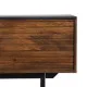 Mueble de TV ABNER Marrón Negro Hierro Madera de mango 140 x 40 x 50 cm