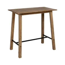 Table Black Natural 110 x 60 x 110 cm