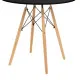 Table Black Natural 80 x 80 x 75 cm