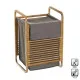 Laundry basket Grey Natural Bamboo 41 x 35 x 61 cm