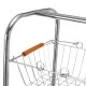 Vegetable trolley Silver Iron 28 x 26 x 78 cm