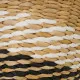 Juego de Cestos Blanco Negro Natural Papel Fibra (2 Unidades)