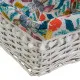 Set of Baskets White wicker 47 x 35 x 55 cm