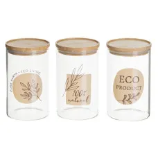 Tarros Transparente Natural 1 L (3 Unidades)