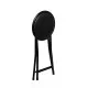Stool Black Polyurethane PVC Iron 30 x 30 x 45 cm