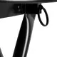 Stool Black Polyurethane PVC Iron 30 x 30 x 45 cm