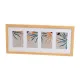 Photo frame White Natural Crystal MDF Wood