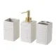 Bath Set White Ceramic 20,5 x 8 x 19,5 cm