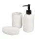 Bath Set White Ceramic 21 x 7 x 19 cm