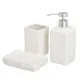 Bath Set White Ceramic 14 x 10 x 20 cm
