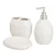 Bath Set White Ceramic 14 x 12 x 20 cm
