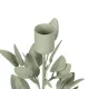 Candleholder Light Green Iron 8 x 8 x 26 cm