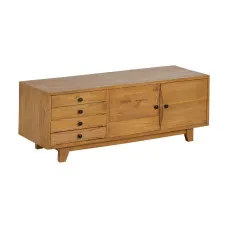 Mueble de TV Natural 120 x 40 x 45 cm