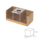 Box for Infusions Transparent Natural Bamboo 22 x 11 x 9,5 cm