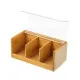 Box for Infusions Transparent Natural Bamboo 22 x 11 x 9,5 cm