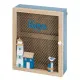 Key cupboard Blue Natural 20 x 8 x 26 cm