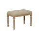 Bench Beige Rubber wood 65 x 41 x 48 cm