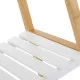 Bathroom Shelves White Natural 35 x 35 x 138 cm
