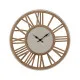 Reloj de Pared Natural Hierro Madera MDF 57,5 x 4 x 57,5 cm