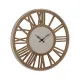 Reloj de Pared Natural Hierro Madera MDF 57,5 x 4 x 57,5 cm