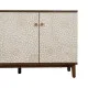 Sideboard MANACOR White Brown Pine 135 x 40 x 80 cm